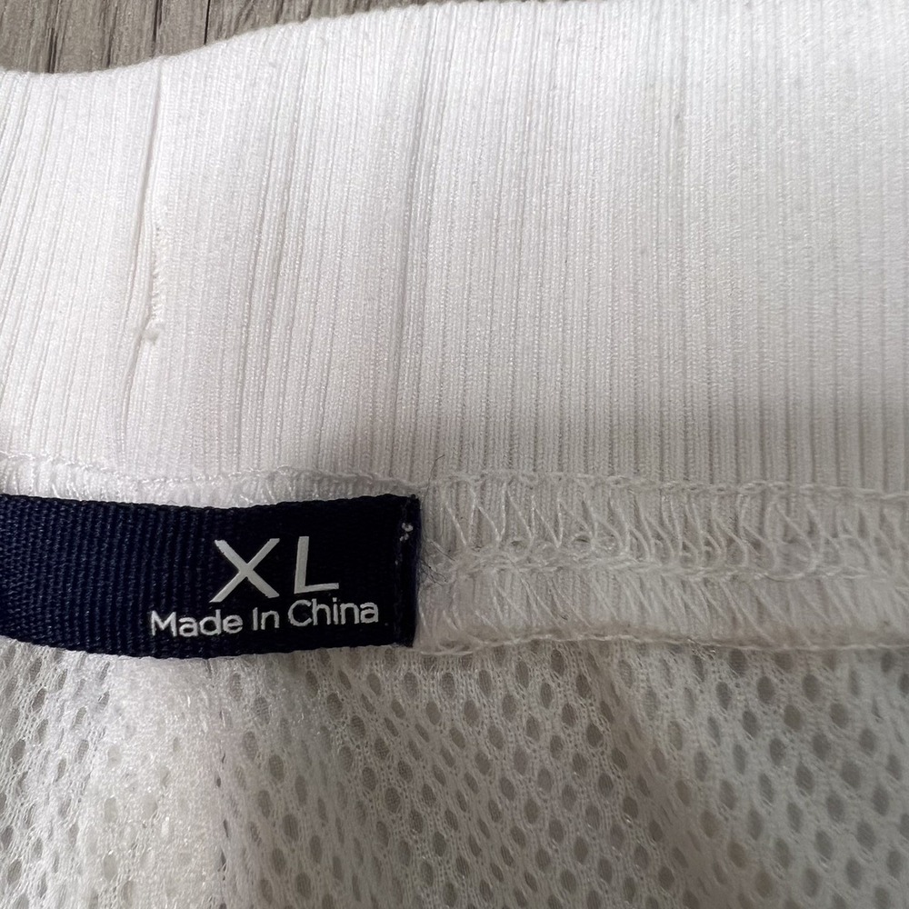 B Draddy Sport Mesh Lined Shorts Mens Size Xtra Large Inseam 6" White - Picture 5 of 14